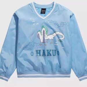 Studio Ghibli Spirited Away Haku
Portrait V-Neck Windbreaker Crewneck
Med- NWT!